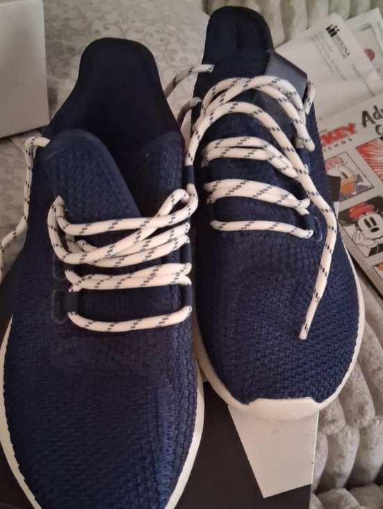 adidas Originals Other - adidas Originals Kids Navy Blue Knit Sneakers with White Accents